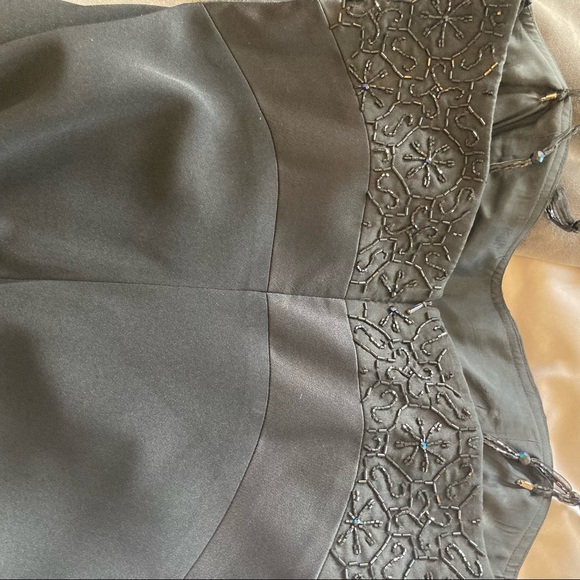 Andrea Polizzi for Rex Lester black evening gown with beading - Picture 13 of 16